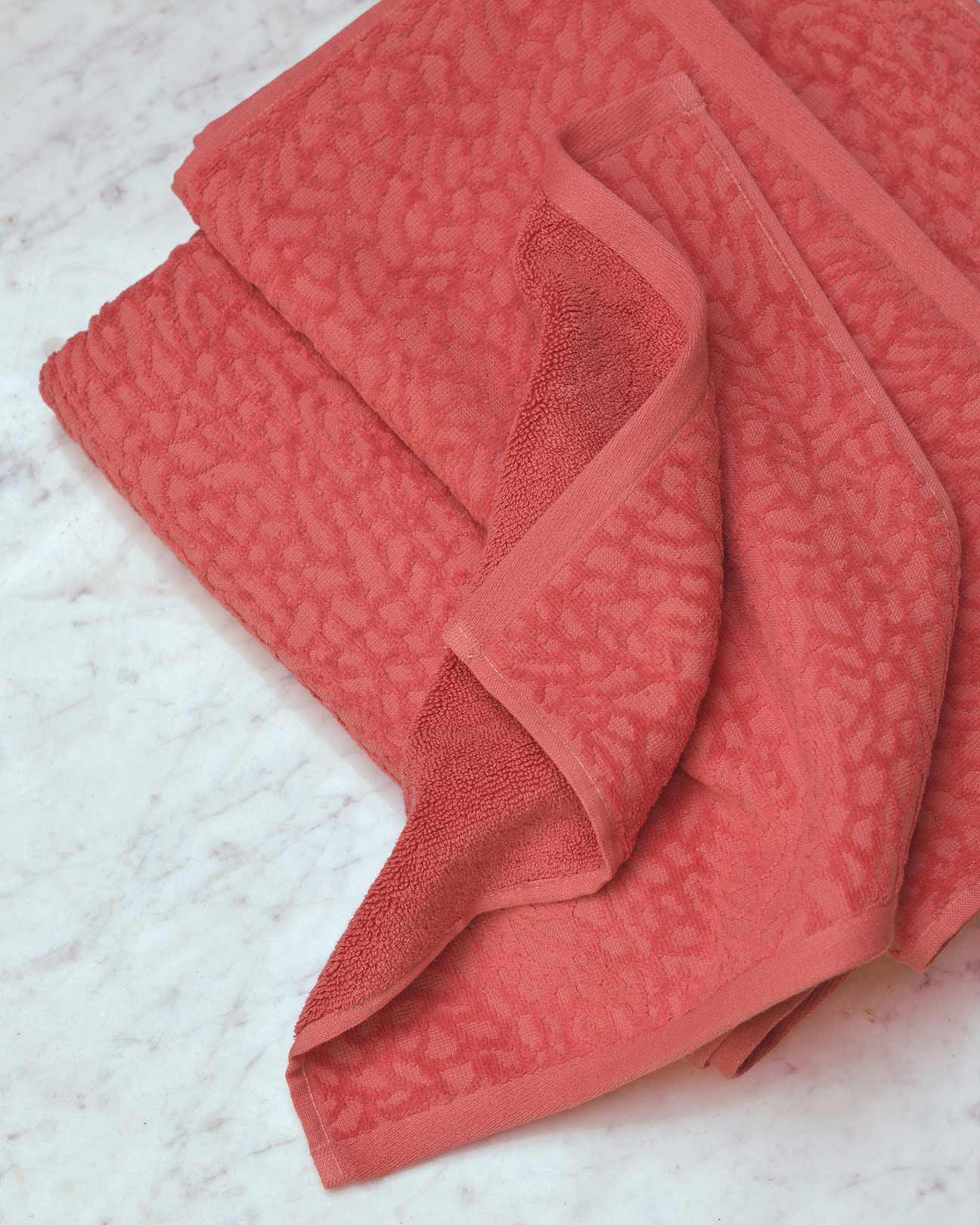 Affina Ventalina Organic Cotton Towels Coral