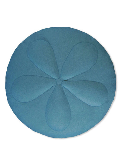 Sea Biscuit Organic Throw Pillow - Blues