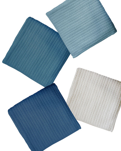 Gracilis 3-Pc Organic Towel Set - Blues