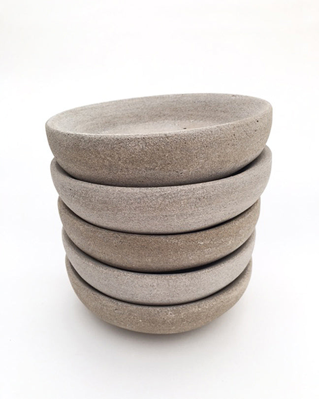 Affina Hand-Carved Limestone Soap Dishes