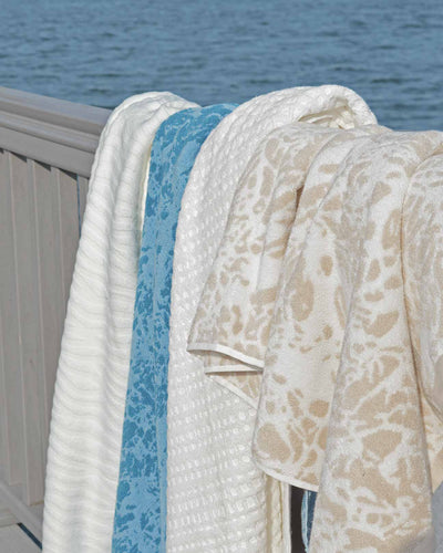 Sea Marble 3-Pc Organic Bath Towel Set