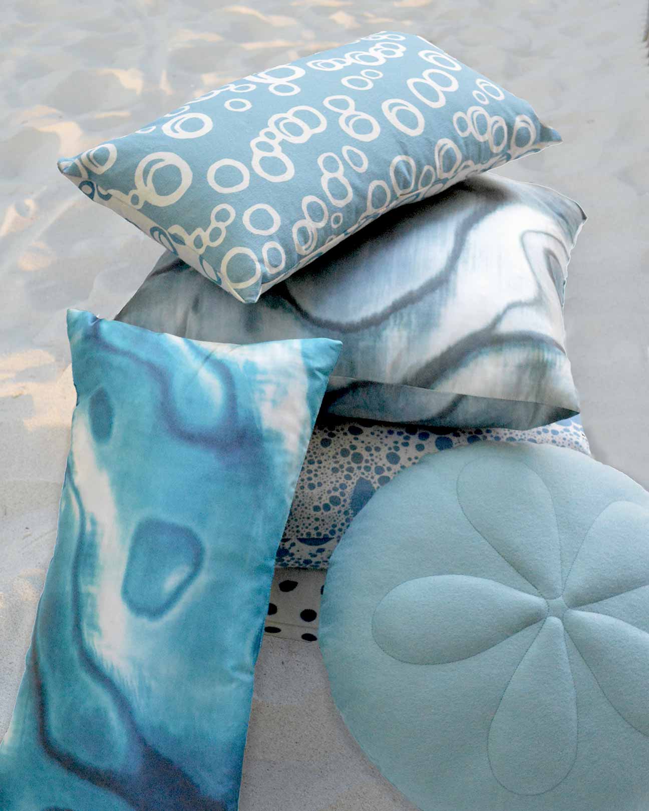 Sea Foam Organic Pillow Cover